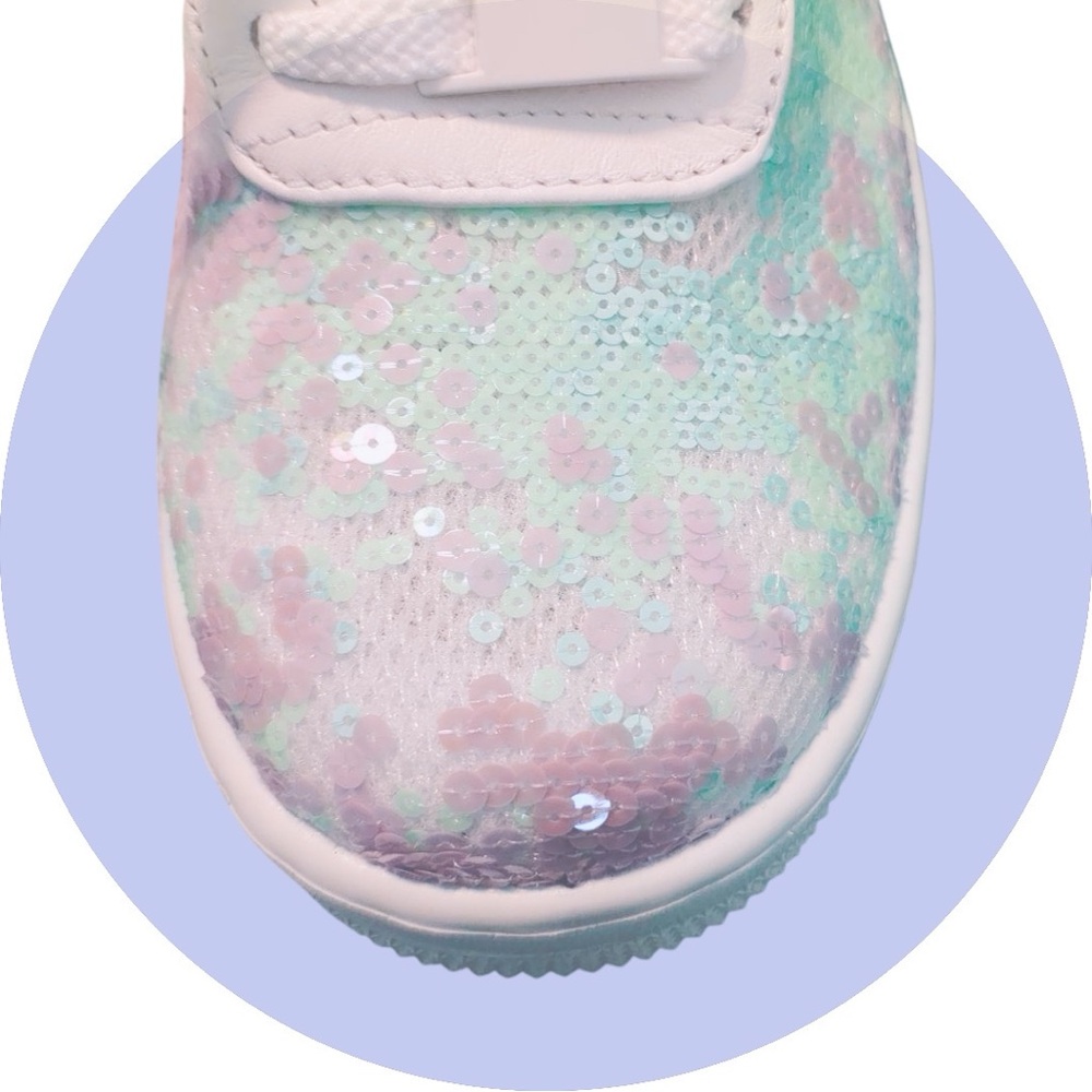 🤩 NIKE Air Force 1 Upstep Hi LX 'Sequin Fabric’ 9.5 US Women’s- LIMITED EDITION🤩 - Picture 9 of 13